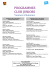PROGRAMMES CLUB JUNIORS