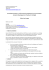 Consultation portant sur la fourniture de prestations de communication