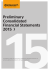 Preliminary Consolidated Financial Statements 2015