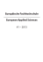 European Applied Sciences #1 &ndash; 2013 Europ&auml;ische Fachhochschule