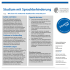 Studium mit Sprachbehinderung - Hochschuldidaktische Arbeitsstelle