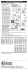 EZ CAM XR&trade; Instruction Sheet 81240, 81250, 81260, 81270