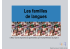 Les familles de langues - Français Langue Seconde