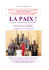 dossier coprod la Paix - COMPAGNIE VINCENT COLIN