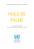 HUILE DE PALME - Un profil de produit de base par