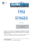 FAQ STAGES