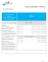 Course Schedule / Horaire