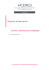 Evaluation de la licence Sciences du langage de l