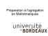 Préparation à l`agrégation en Mathématiques