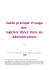 Guide pratique d`usage des logiciels libres dans les