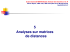 Analyse d`un tableau de distances et tests de comparaison Fichier