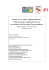 Etude sur le cadre organisationnel, institutionnel et l&eacute;gislatif