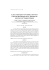 caracterisation et correlation des parametres biotiques et
