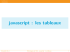 javascript : tableaux - fil
