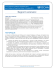 Rapport sommaire