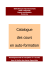 Catalogue autoformation 2008