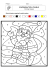 coloriage magique Père Noël niveau 1