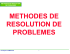 outils de la resolution de problemes