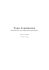 Projet d`optimisation