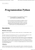 Programmation Python/Version imprimable — Wikilivres