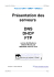 Présentation des serveurs DNS DHCP FTP
