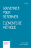 gouverner pour réformer : éléments de méthode