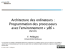 Architecture des ordinateurs : Programmation des processeurs avec