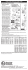 EZ CAM XR&trade; Instruction Sheet 81240, 81250, 81260, 81270