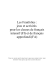 et de français approfondi(FA)