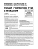 FEUILLET D`INSTRUCTIONS POUR L`INSTALLATION