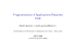 Programmation d`Applications Réparties PAR
