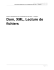 Dom, XML, Lecture de fichiers