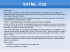 XHTML, CSS