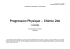Progression Physique – Chimie 2de
