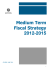 Medium Term Fiscal Strategy 2012-2015