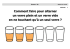 Comment faire pour alterner un verre plein et un verre vide en ne