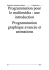Programmation des animations, du morphing