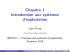 Chapitre 1 Introduction aux systèmes d`exploitation