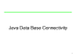 Java Data Base Connectivity