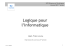 Logique pour l`informatique
