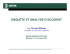enquête et analyse d`accident