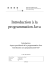 Introduction à la programmation Java - BFH