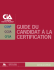 guide du candidat à la certification CIA