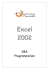 VBA Programmation