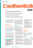 L`authenticité une Loin de traduire un formalisme