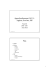 Approfondissement JAVA : Applets, Servlets, JSP Plan