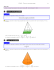 Calcul de volumes 1 Volume d`une pyramide 2 Cône de révolution