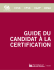 guide du candidat à la certification