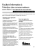 Feuillet d`information &agrave; l`intention des consommateurs