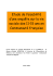 Etude de faisabilit&eacute; d`une enqu&ecirc;t&eacute; sur la vie sociale des 11